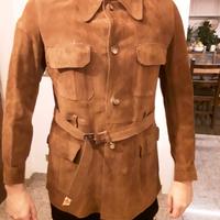 Giacca uomo vera pelle scamosciata