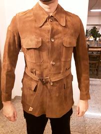 Giacca uomo vera pelle scamosciata