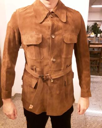 Giacca uomo vera pelle scamosciata