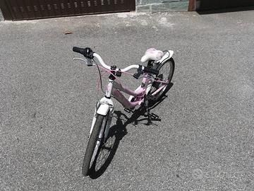 Bicicletta per bambina 6-9 anni cambio Shimano 