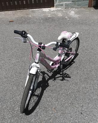 Bicicletta per bambina 6-9 anni cambio Shimano 