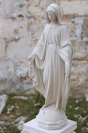 STATUA MADON. IMMACOLATA 65+BASE COLONNA IN CEMENT