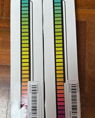 Luci ritmo Musica Ambiente a Led colorata Usb  x 2