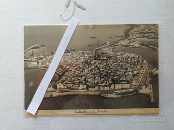 Antica cartolina di Gallipoli(Le) foto dall'alto