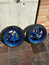 cerchi aprilia sr 50 blu