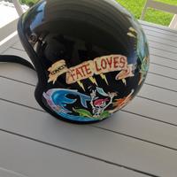  casco donna ragazzo  serigrafato unico  