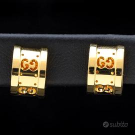 GUCCI ICON ORECCHINI A LOBO IN ORO GIALLO 18 KT