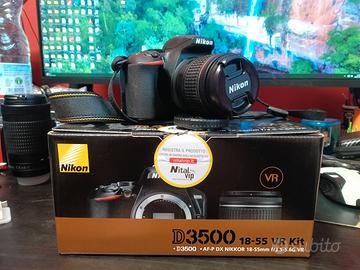 Nikon D3500 Kit 18-55 VR + 2 SD SanDisk Extreme -