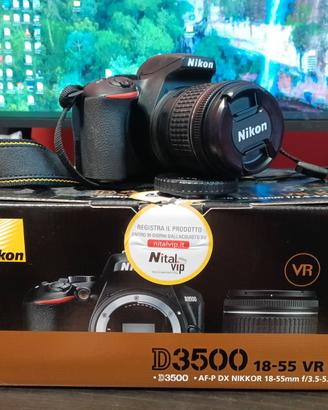 Nikon D3500 Kit 18-55 VR + 2 SD SanDisk Extreme -
