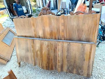 letto matrimoniale in legno anni 50