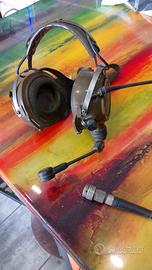 cuffia militare con microfono a braccio mobile