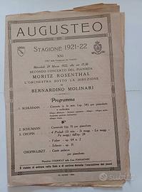 Augusteo Stagione 1921-22 MORITZ ROSENTHAL