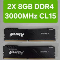 16GB DDR4 Kingston Fury