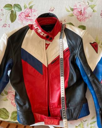 Tuta pelle donna moto divisibile Dainese tg 42
