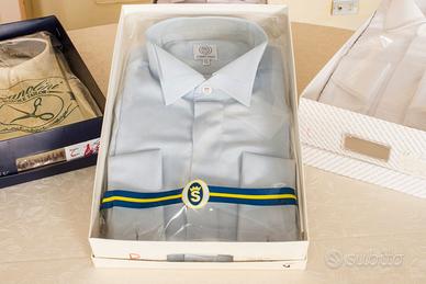 Camicia in seta con doppio colletto tg 43