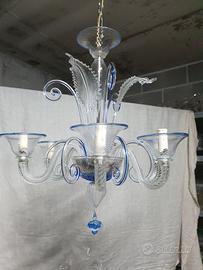 lampadario in vetro di murano 