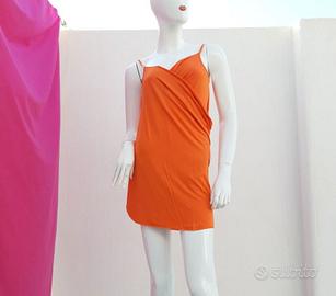 Pareo /Abito Copricostume in cotone arancione