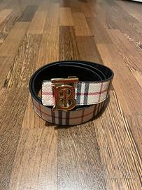 Cintura b beige/nero reversibile-115cm pezzo 1