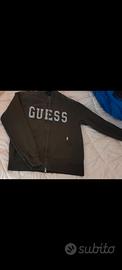 Felpa Guess uomo con zip, Tg M