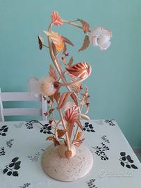 RIBASSO - Lume con boccioli in vetro di Murano