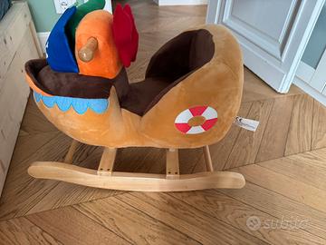 Dondolo legno bimbi nuovo