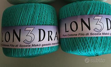 LOTTO 2 BOBINE 300 GR = 6 GOMITOLI PURO COTONE 