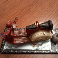 Vespa in latta vintage Italy 