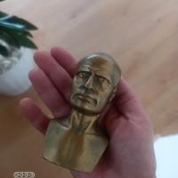 Busto mussolini ottone