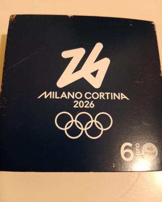 6 euro argento Giochi Olimpici Invernali di Milano