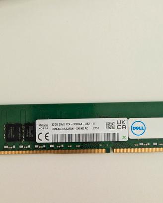 ram ddrr4 32gb dimm 3200