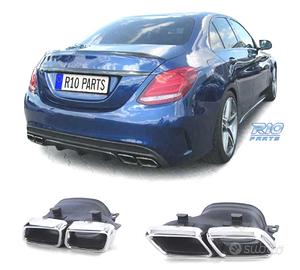 TERMINALI DI SCARICO LOOK AMG C63 MERCEDES W205 14