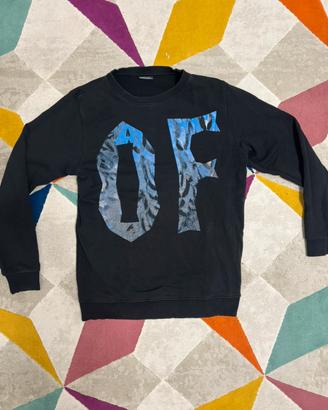Felpa Marcelo Burlon Nera "OF" Stampa Blu