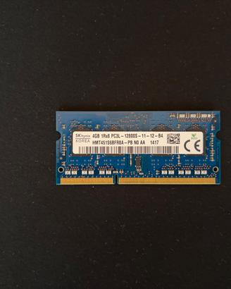 4GB  RAMsodim SK hynix  DDR3L 1600MHz PC3L-12800S 