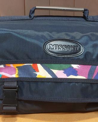 BORSA "Missoni" Vintage - Unisex Blu scuro - NUOVA