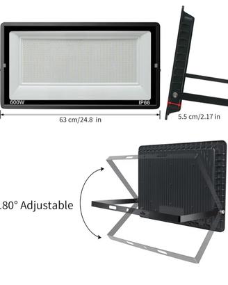 Faro a led 600W da esterno bianco caldo 3.000K