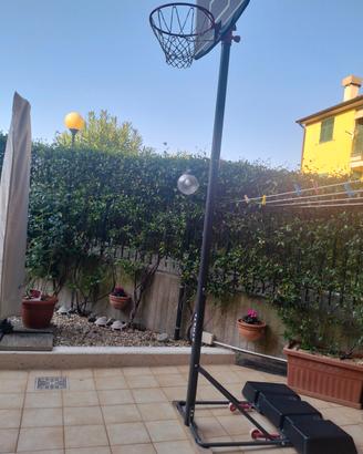 canestro basket da esterno su piedistallo