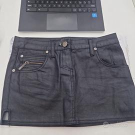 Minigonna nera spalmata Celyn b. Elisabetta Franch