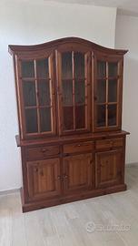 Splendida Vetrina / Credenza in legno massello