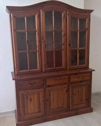 Splendida Vetrina / Credenza in legno massello