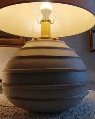 Lampada d'arredo artigianale in ceramica