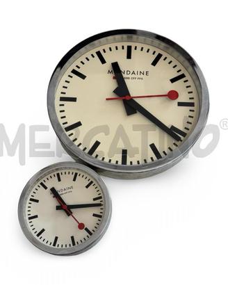 OROLOGIO SVIZZERO DA PARETE COPPIA FERROVIE FEDERA