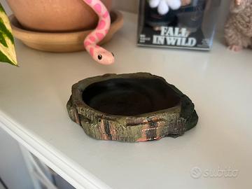 ciotola per terrari trixie resina 10x2,5x7,5 cm