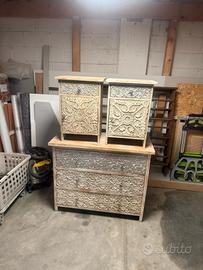 Cassettiera e comodini