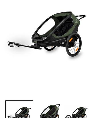 Carretto bici Hamax verde oliva