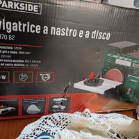 Levigatrice Parkside a nastro e a disco