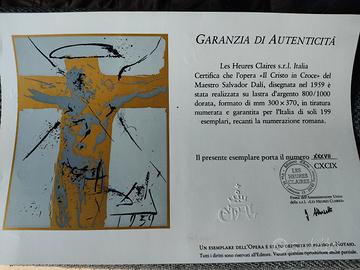Salvator Dalì "Il Cristo in Croce" 