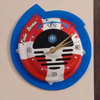 Orologio da parete "vespa" aerografato a mano