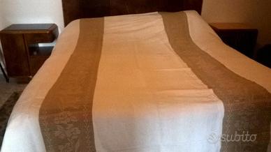 COPERTA LINO E UNCINETTO 