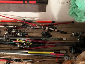 Canne da pesca e materiale per pesca sportiva