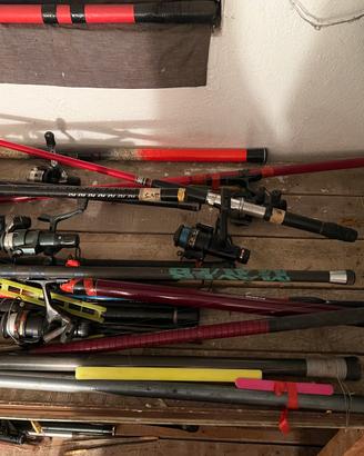 Canne da pesca e materiale per pesca sportiva